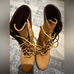 Timberland Tan and Brown Women's Combat Boots
